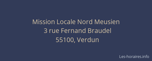 Mission Locale Nord Meusien