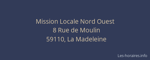 Mission Locale Nord Ouest