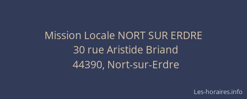 Mission Locale NORT SUR ERDRE
