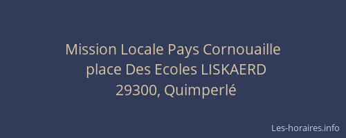 Mission Locale Pays Cornouaille