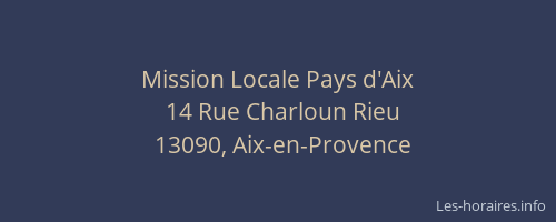 Mission Locale Pays d'Aix