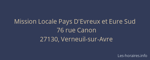 Mission Locale Pays D'Evreux et Eure Sud