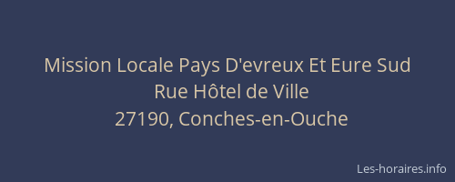 Mission Locale Pays D'evreux Et Eure Sud