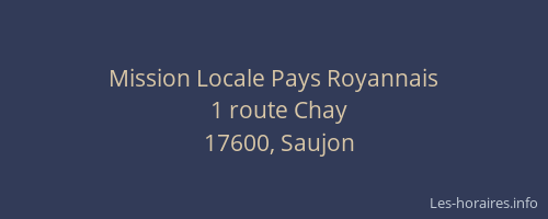 Mission Locale Pays Royannais