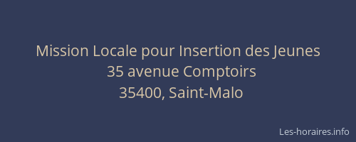 Mission Locale pour Insertion des Jeunes