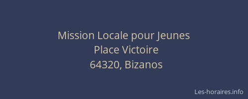 Mission Locale pour Jeunes