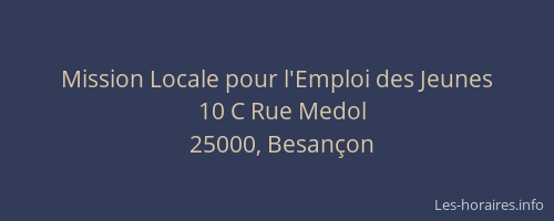 Mission Locale pour l'Emploi des Jeunes