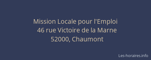 Mission Locale pour l'Emploi