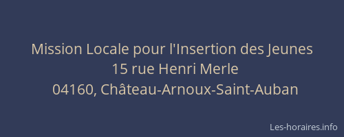 Mission Locale pour l'Insertion des Jeunes