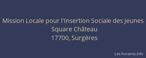 Mission Locale pour l'Insertion Sociale des Jeunes