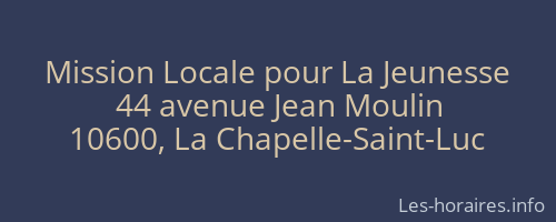 Mission Locale pour La Jeunesse