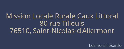 Mission Locale Rurale Caux Littoral