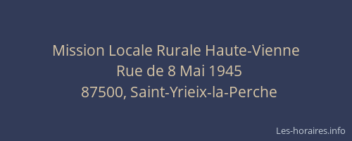 Mission Locale Rurale Haute-Vienne
