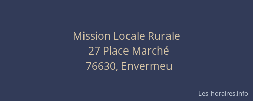 Mission Locale Rurale