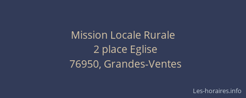 Mission Locale Rurale
