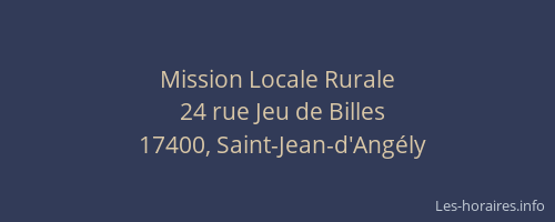 Mission Locale Rurale