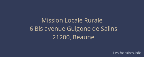 Mission Locale Rurale