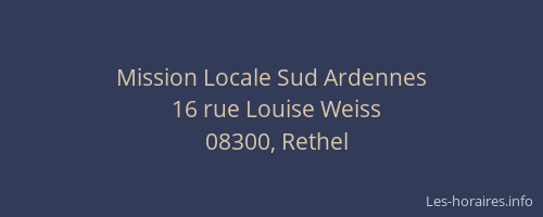 Mission Locale Sud Ardennes