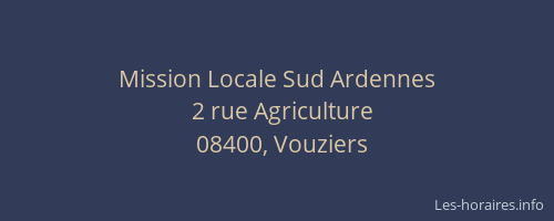 Mission Locale Sud Ardennes