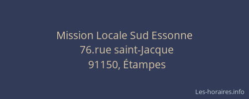 Mission Locale Sud Essonne