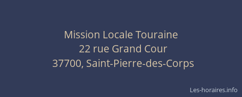 Mission Locale Touraine
