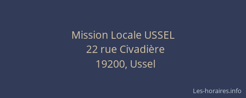 Mission Locale USSEL