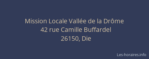 Mission Locale Vall&eacute;e de la Dr&ocirc;me
