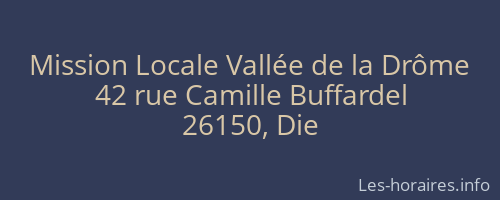Mission Locale Vallée de la Drôme