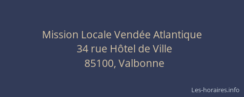 Mission Locale Vendée Atlantique