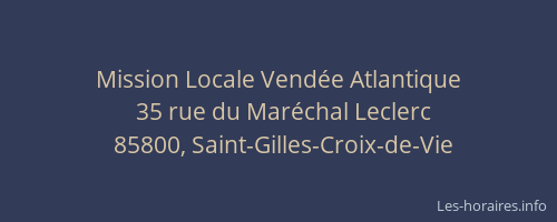 Mission Locale Vendée Atlantique