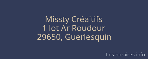 Missty Créa'tifs