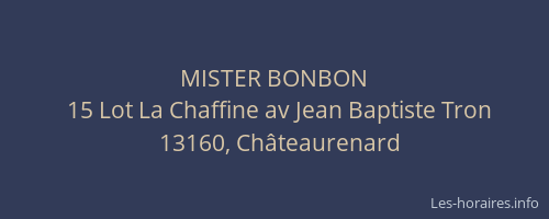 MISTER BONBON