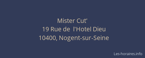 Mister Cut'