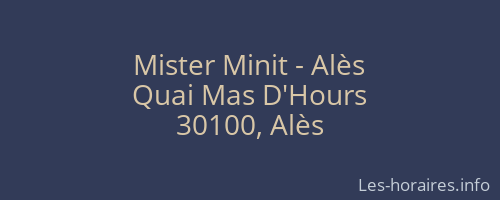 Mister Minit - Alès