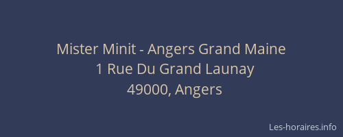 Mister Minit - Angers Grand Maine