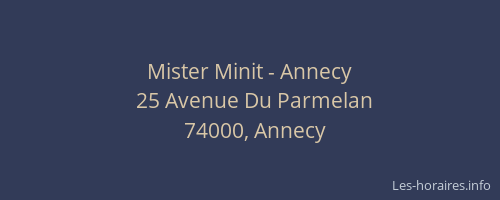 Mister Minit - Annecy