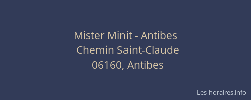 Mister Minit - Antibes