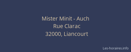 Mister Minit - Auch