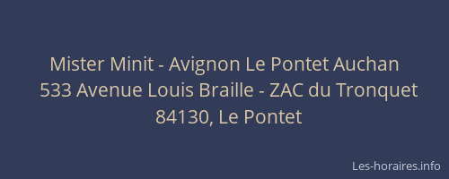 Mister Minit - Avignon Le Pontet Auchan