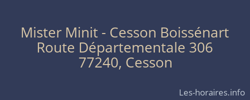 Mister Minit - Cesson Boissénart