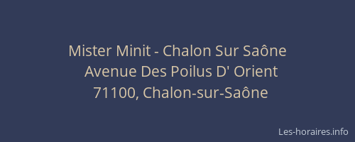 Mister Minit - Chalon Sur Saône