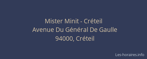 Mister Minit - Créteil