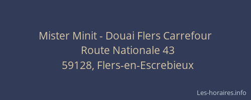 Mister Minit - Douai Flers Carrefour