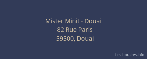 Mister Minit - Douai