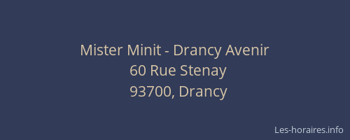 Mister Minit - Drancy Avenir