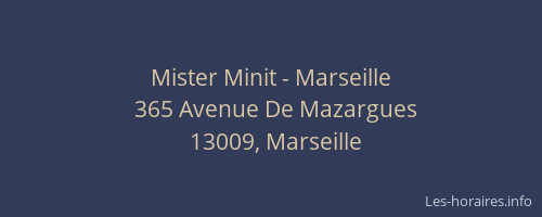 Mister Minit - Marseille