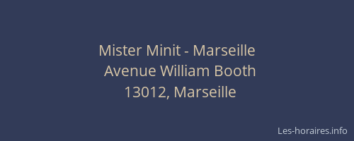 Mister Minit - Marseille