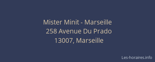 Mister Minit - Marseille