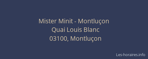 Mister Minit - Montluçon