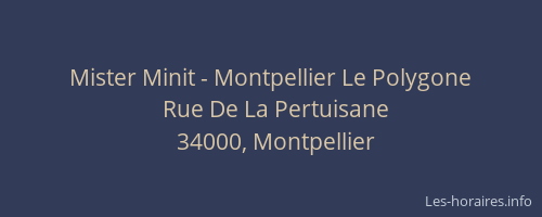 Mister Minit - Montpellier Le Polygone